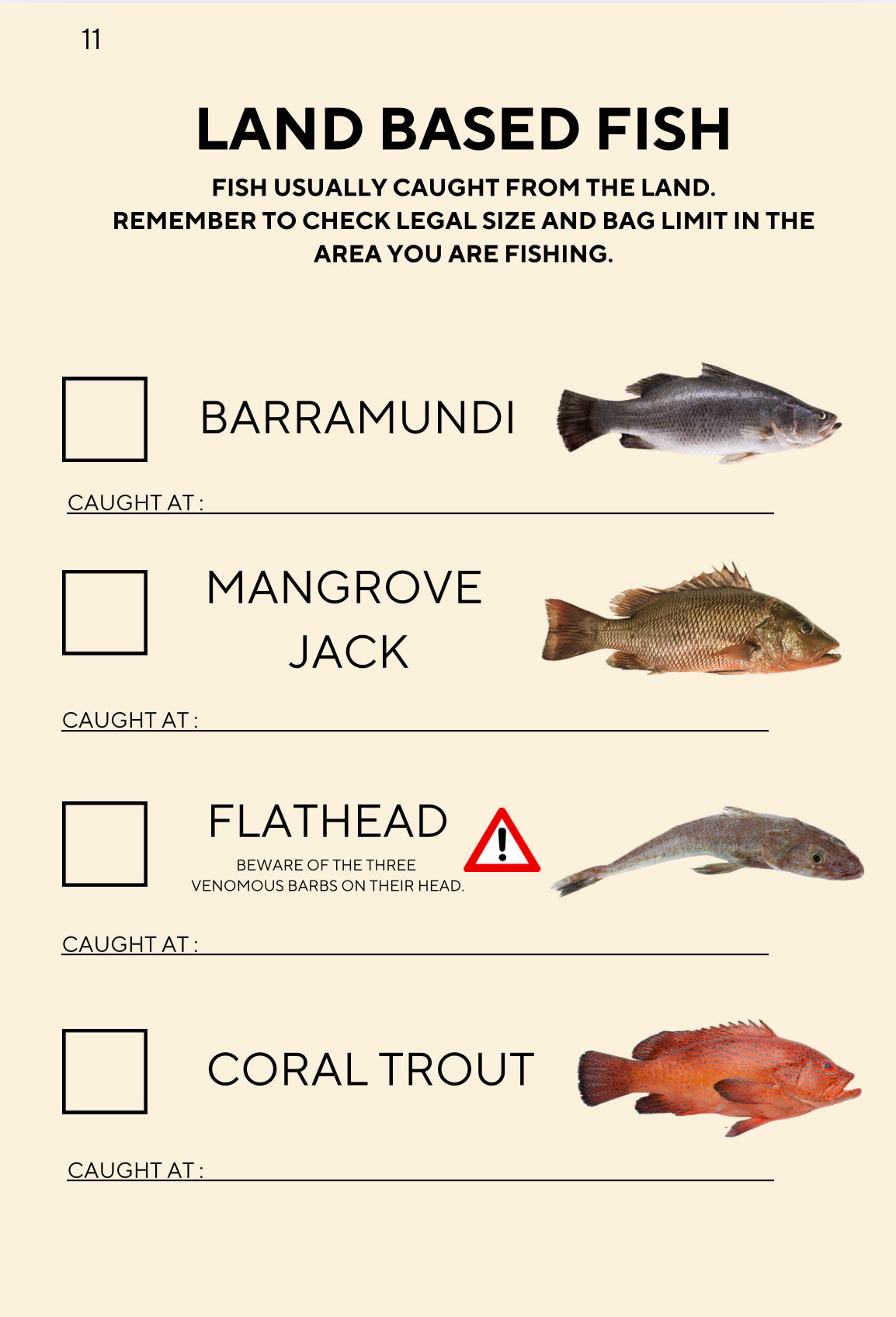 Curious About Fish - Fish facts and identification checklist